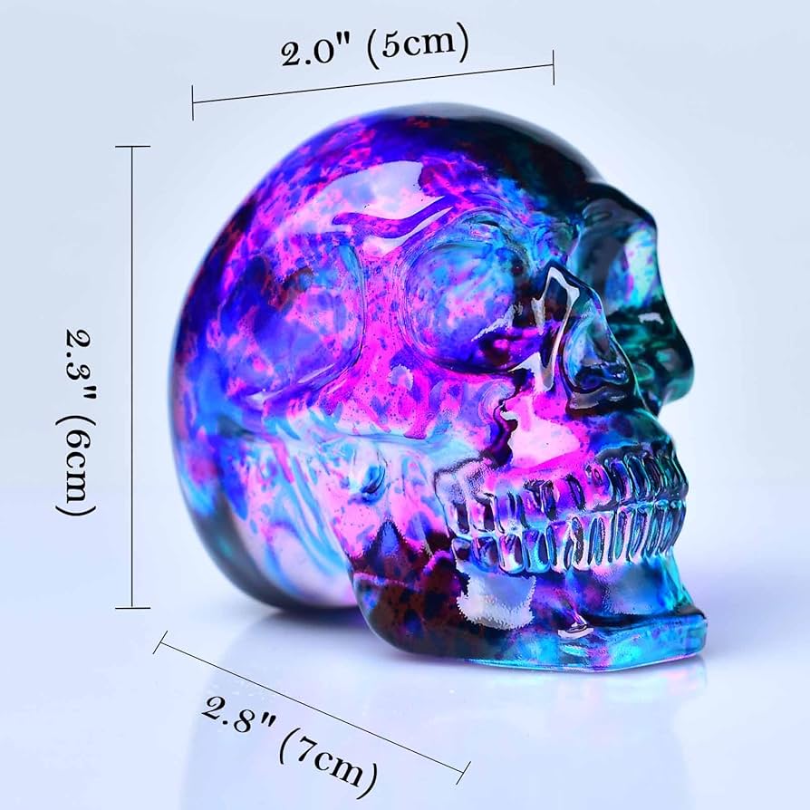 Amazon.com: FZBHRO Crystal Skull Head Statues Skull